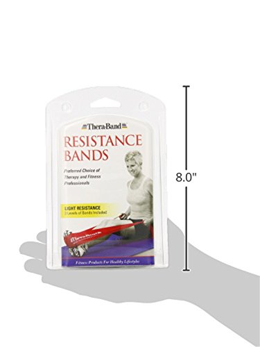 TheraBand Resistance Bands Set, Professional Non-Latex Elastic
