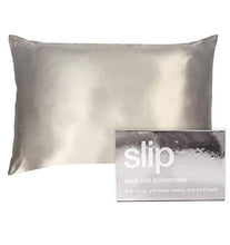 Load image into Gallery viewer, Slip Silk King Pillowcase, Silver (20&quot; x 36&quot;) - 100% Pure 22 Momme Mulberry Silk Pillowcase - Breathable and Hypoallergenic Pillowcases for Hair and Skin Health
