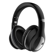 Load image into Gallery viewer, Criacr Bluetooth Headphones Over Ear, Soft Earmuffs, Built-in Microphone, Foldable Lightweight Wireless Headset with Hi-Fi Stereo, 3.5mm Audio Jack, for Mobile Phone, Tablet, TV, PC - Black
