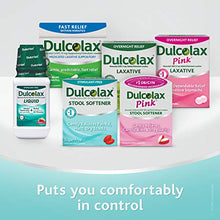 Load image into Gallery viewer, Dulcolax Gentle Relief Stool Softener Laxative, Docusate Sodium, 100mg Liquid Gel Tablets, 100 Count
