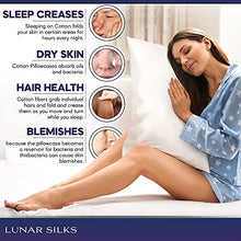 Load image into Gallery viewer, Lunar Silks - Highest Grade 6A Mulberry Real Silk Pillowcase 22 Momme (Both Sides) for Hair and Skin - Acne Free - 1PC in Gift Box (Frost White, Queen)
